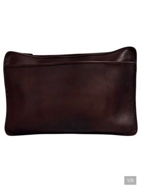 COACH Portfolio/Laptop Leather Bag Vintage B5C-5225 Brown